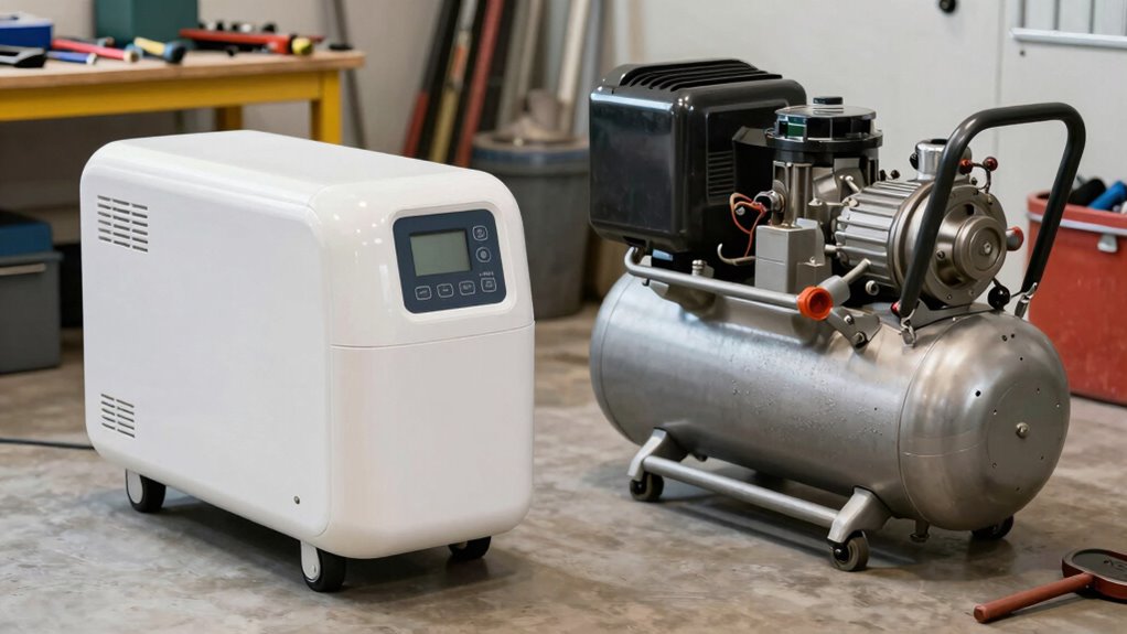 quiet durable portable compressor