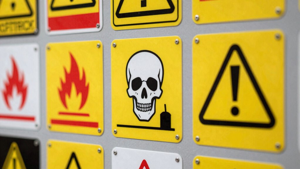 recognize symbols colors hazards