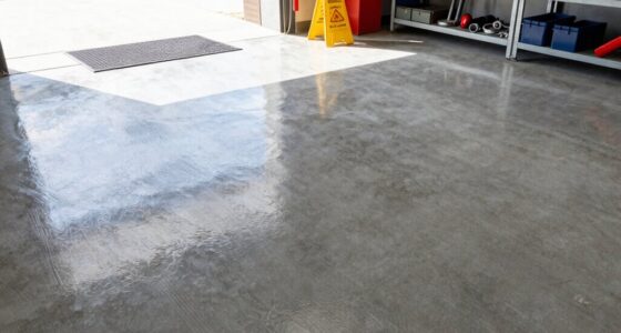 reduce garage floor slips