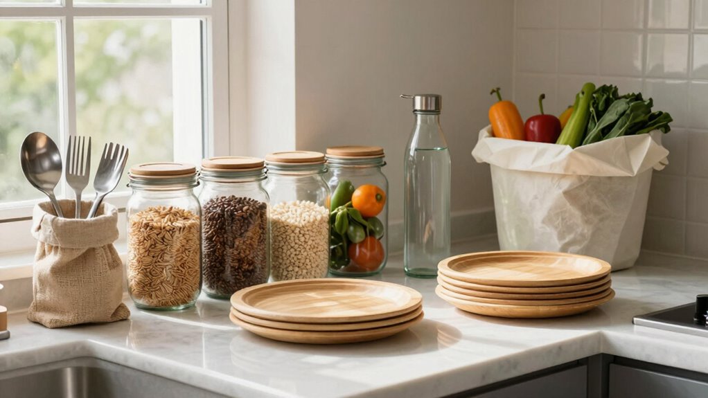 reduce plastic with reusable items