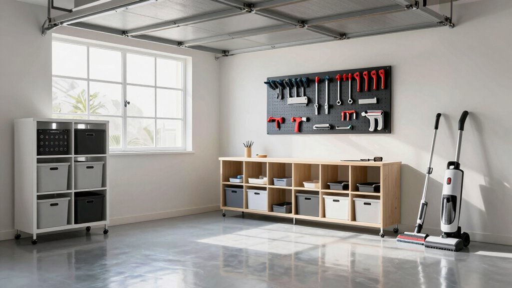 regular garage cleaning routine