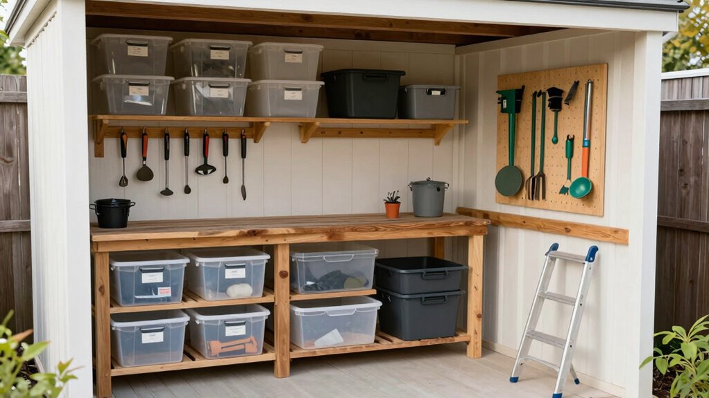 regular shed inspection and organization