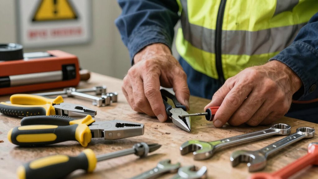 regular tool maintenance and inspection