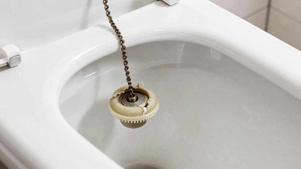 replace toilet flapper properly