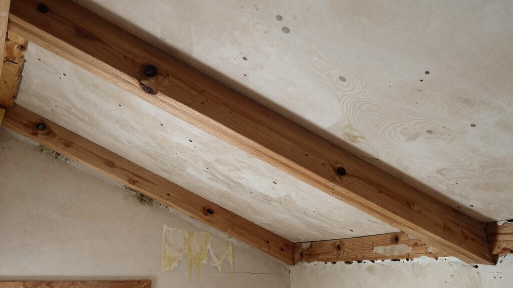 roof sagging indicates structural damage