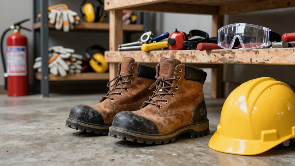 safe durable garage footwear
