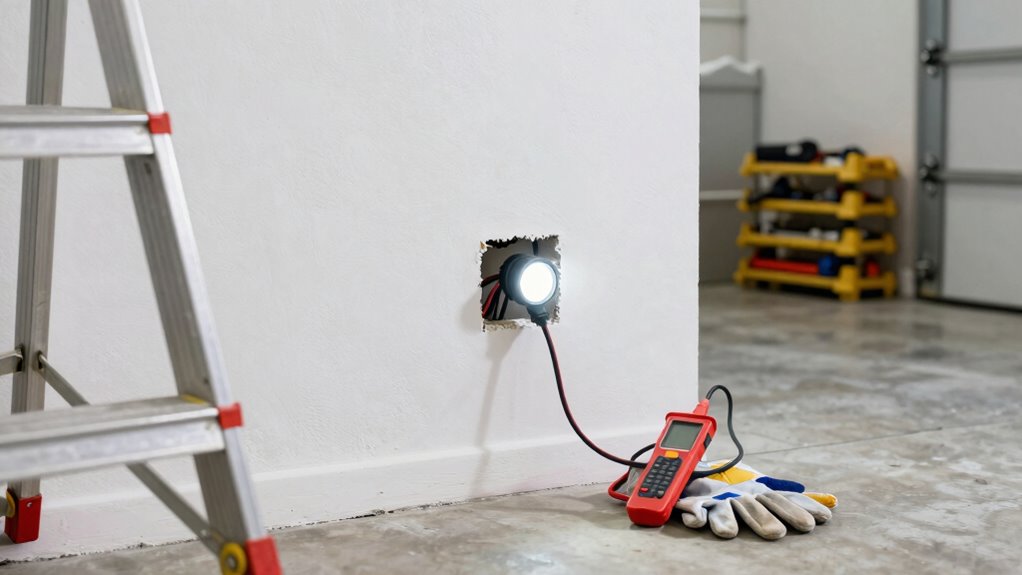safe garage outlet installation