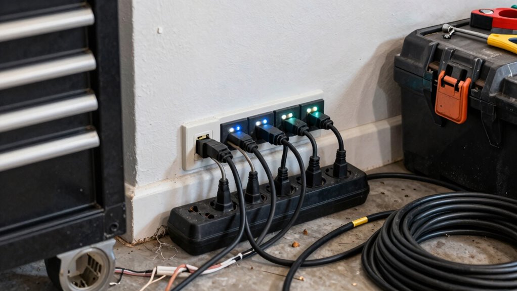 safe garage power strip practices