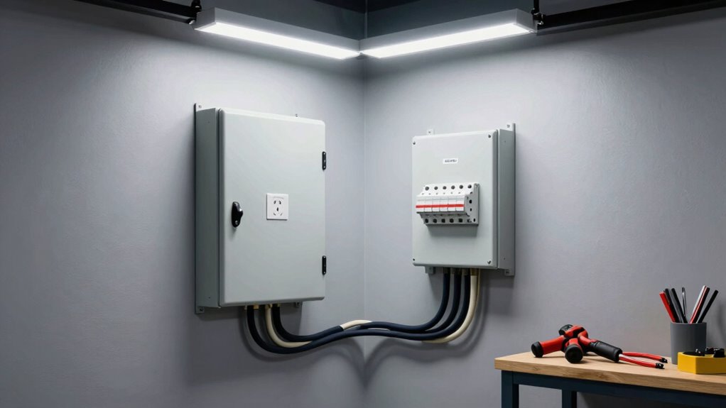 safe garage wiring practices