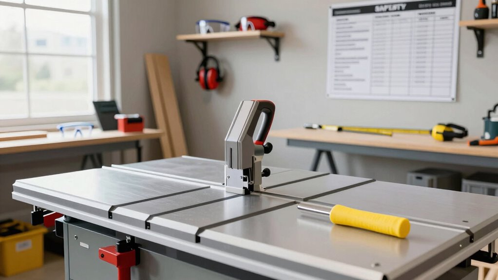 safe organized woodworking environment