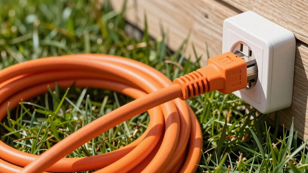 safe outdoor extension cord connections