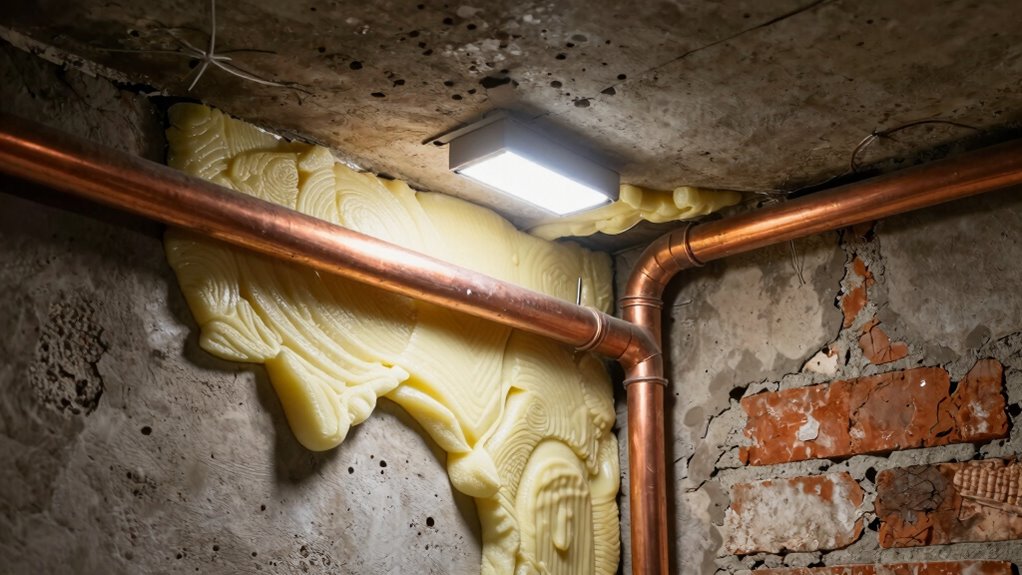 seal gaps around pipes