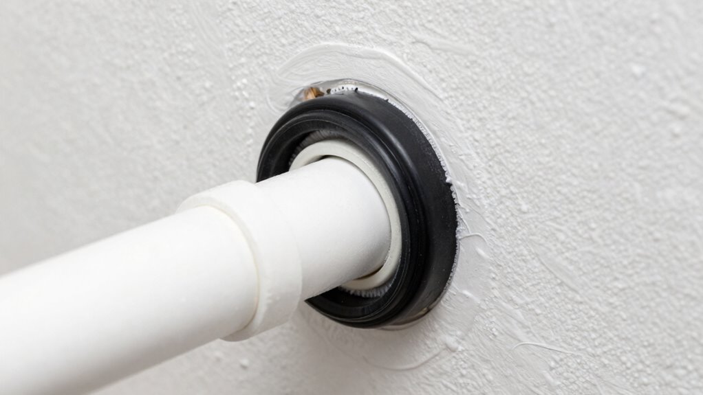 seal gaps around utility openings
