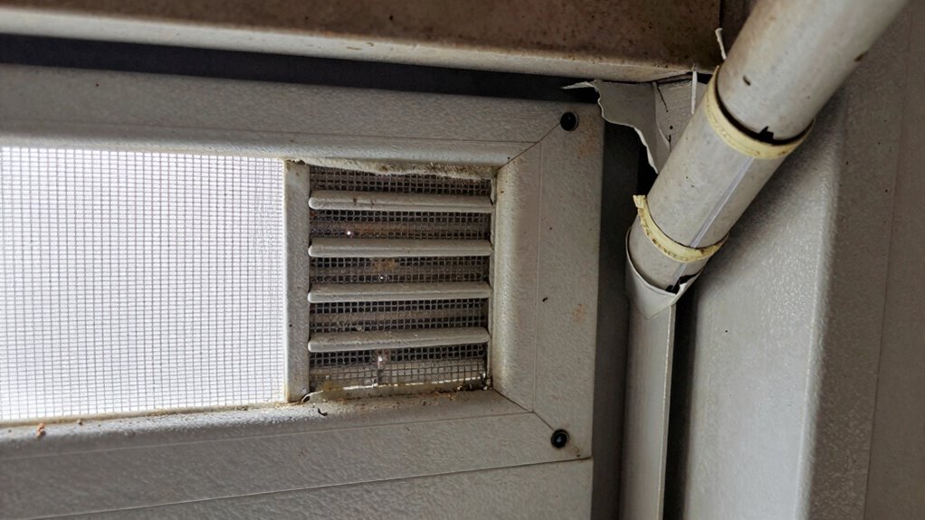 seal vents and openings properly
