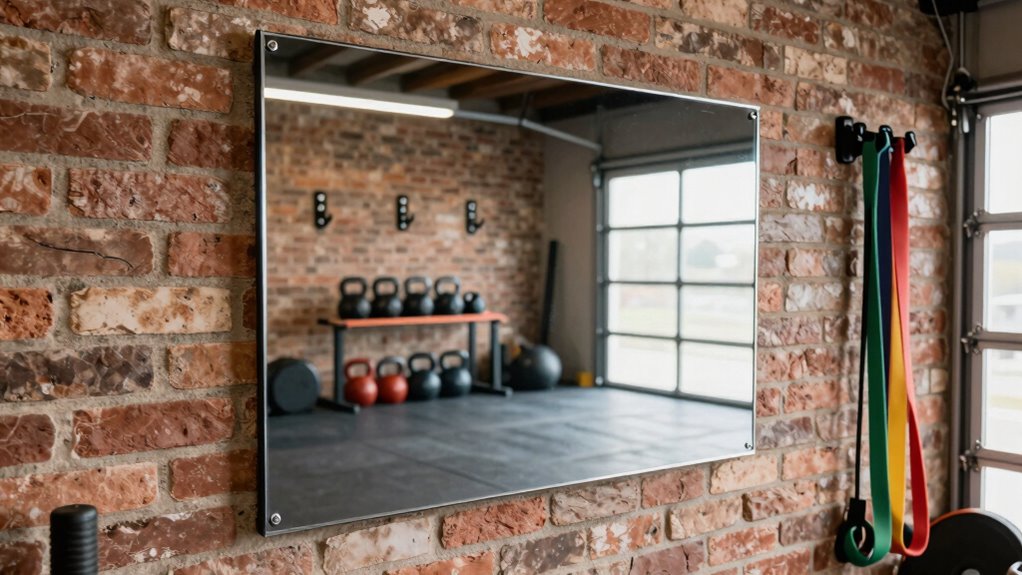 secure balanced mirror installation