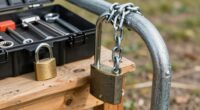 secure bikes and tools