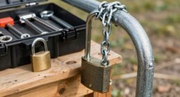 secure bikes and tools