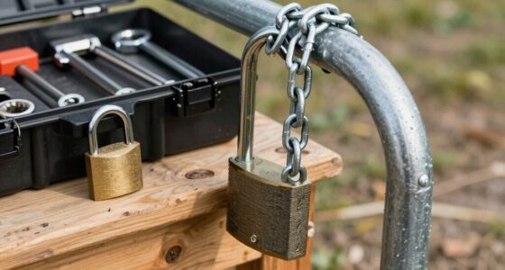secure bikes and tools