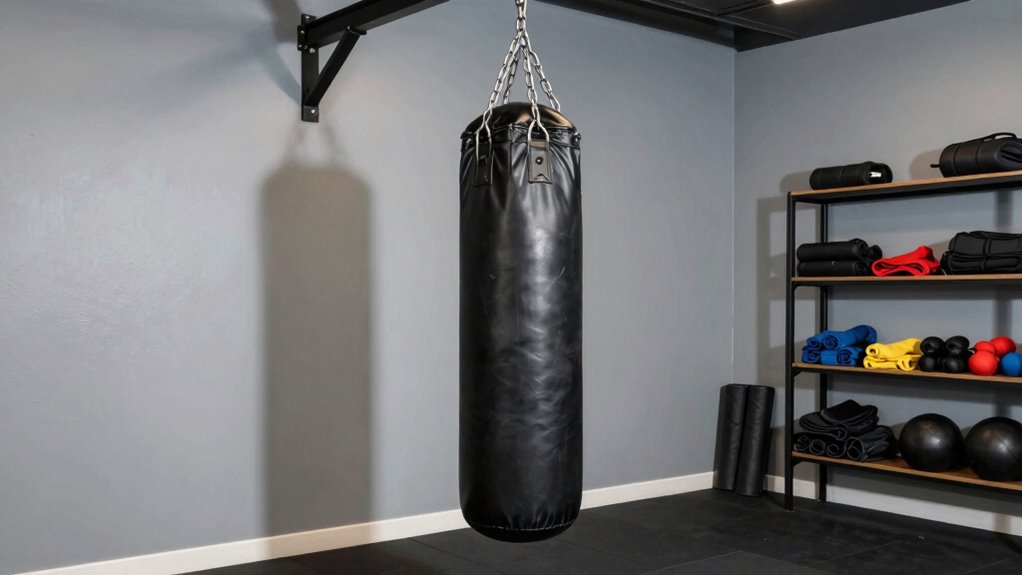 secure garage punching bag
