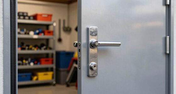 secure garage to house door