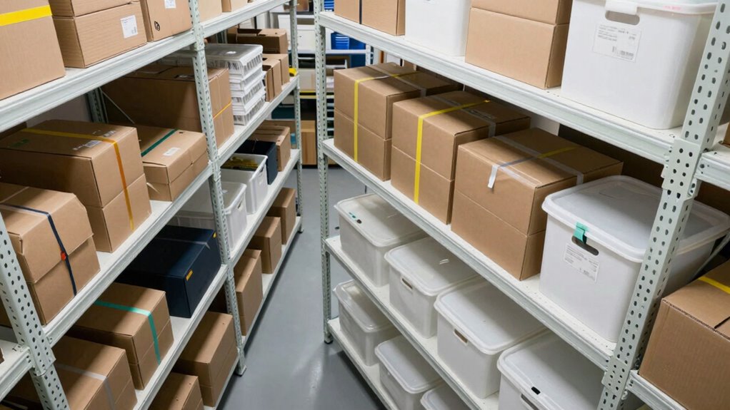 secure items on high shelves