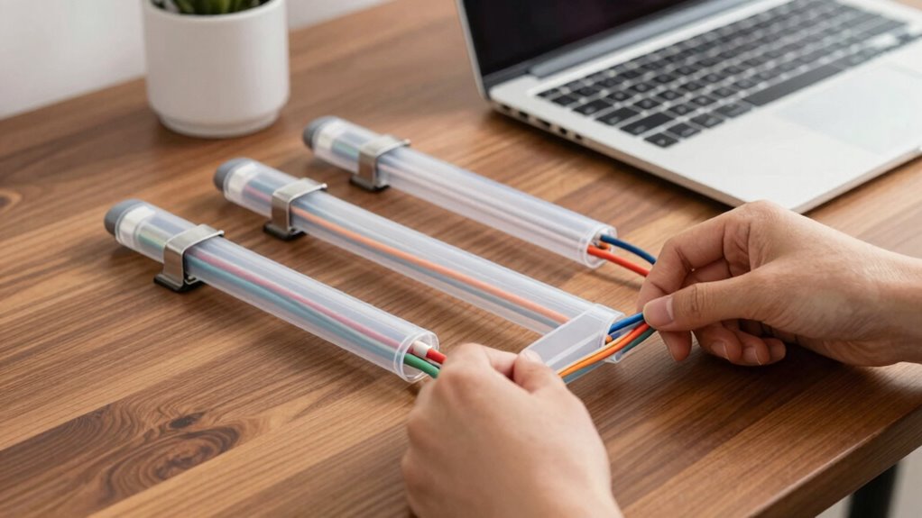 secure organize label cables