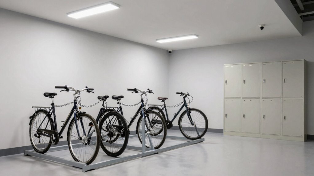 secure well lit storage areas