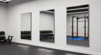 securely install garage mirrors