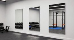 securely install garage mirrors
