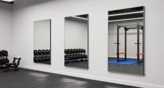 securely install garage mirrors