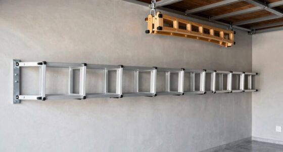 securely mount ladders overhead