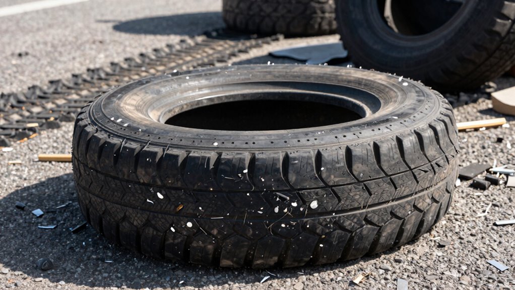 seek help for tire debris