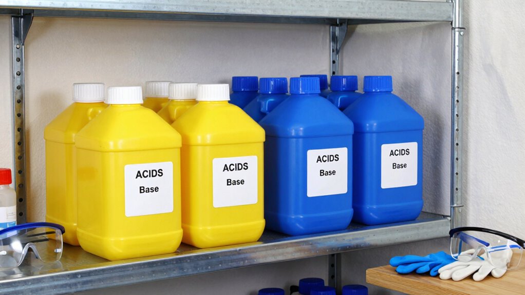 separate acids from bases