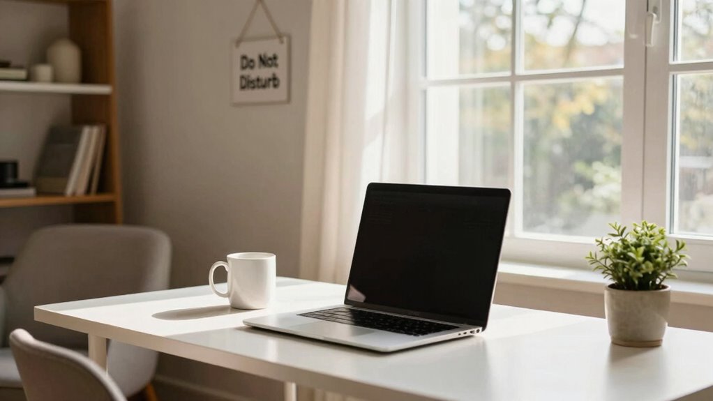 set boundaries minimize distractions