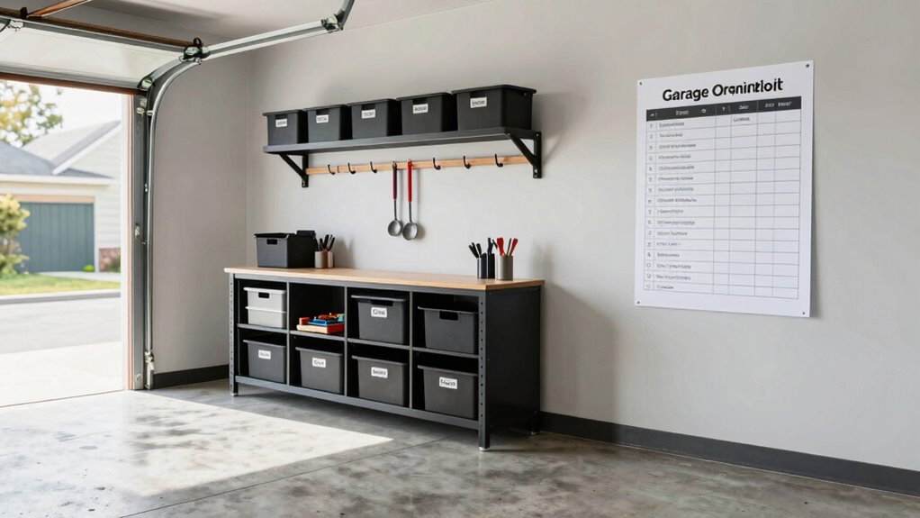 set goals for organized garage