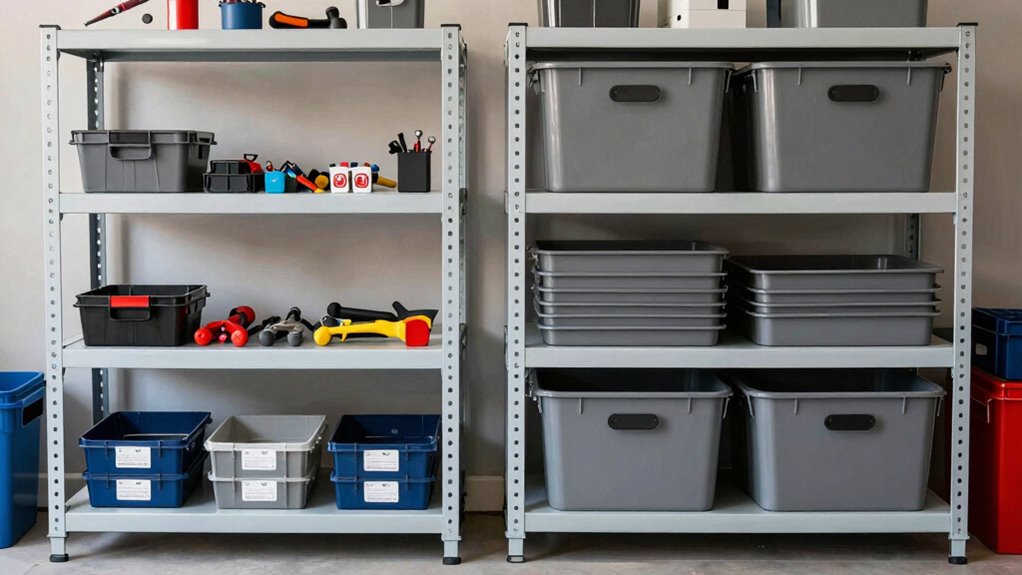shallow versus deep shelving