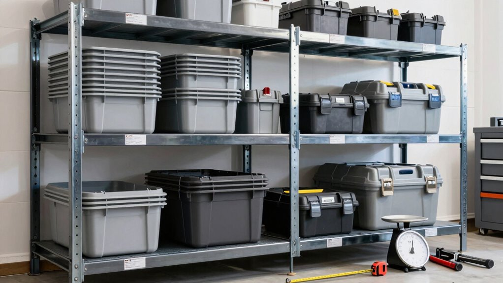 shelf weight capacity ranges