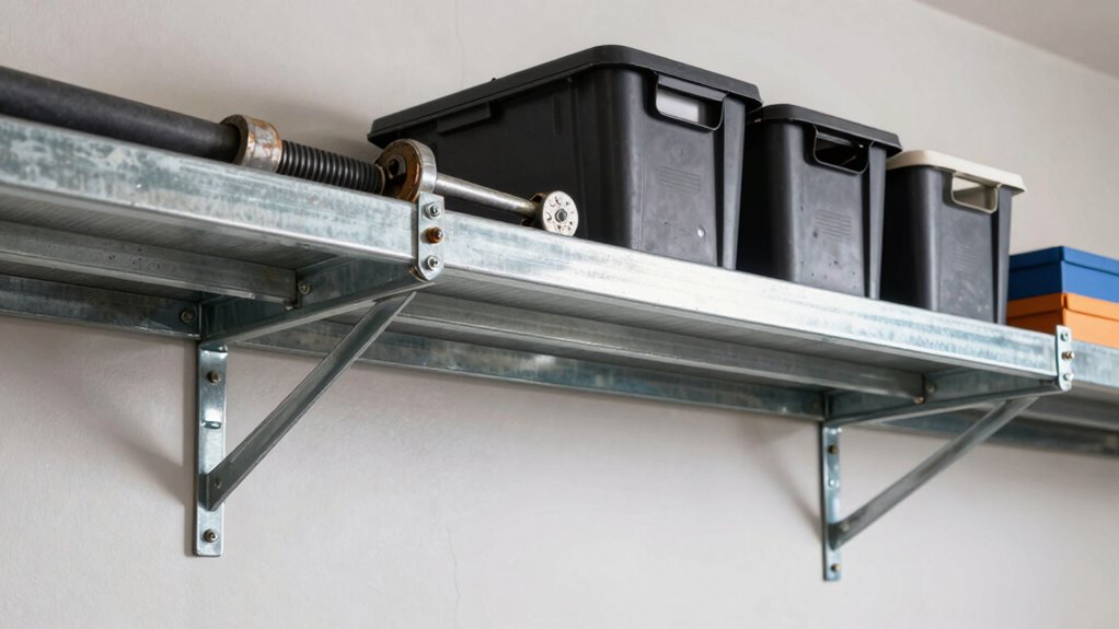 shelves reinforced for heavy loads