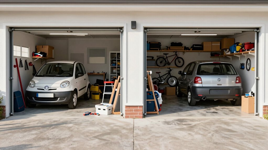 single garage storage limitations