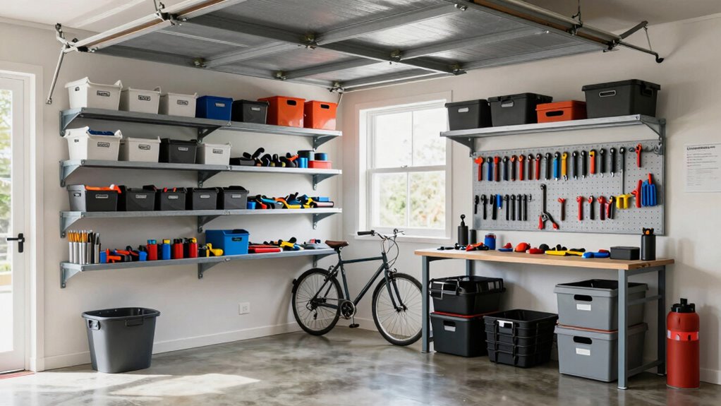smart vertical garage organization