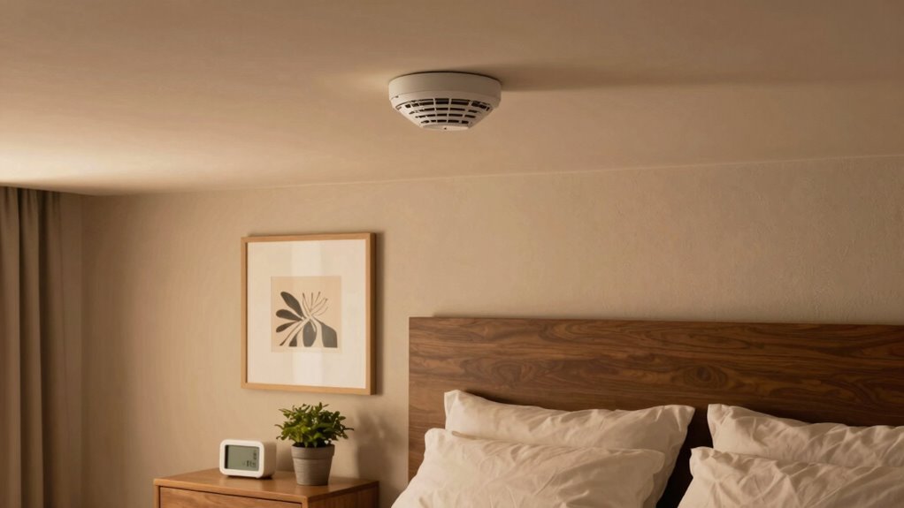 smoke detectors in bedrooms