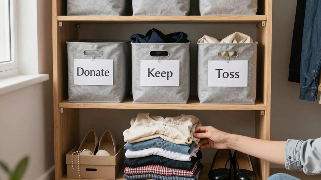 sort decide declutter preserve