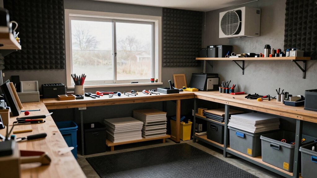 soundproofing garage workshop techniques