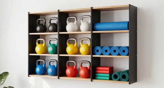 space saving gym storage