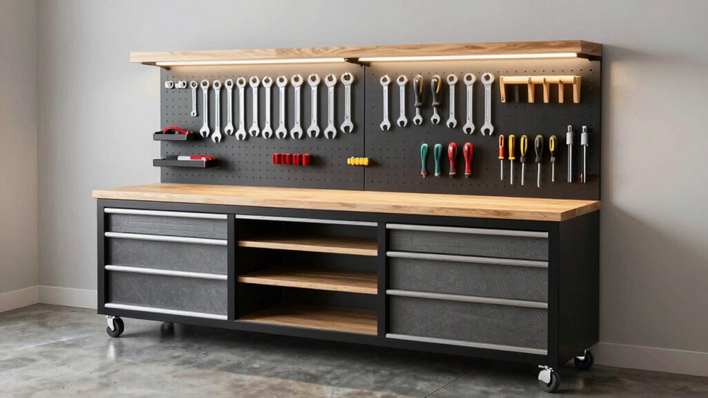 storage durability adjustability outlets