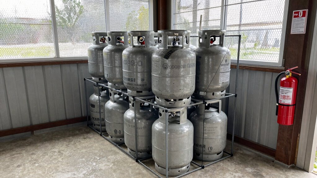 store gas safely outdoors