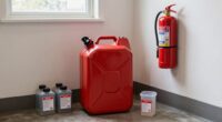 store gasoline in safety containers