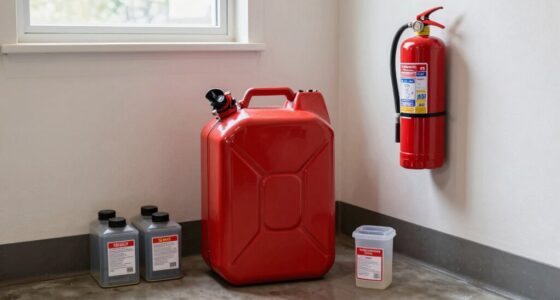 store gasoline in safety containers