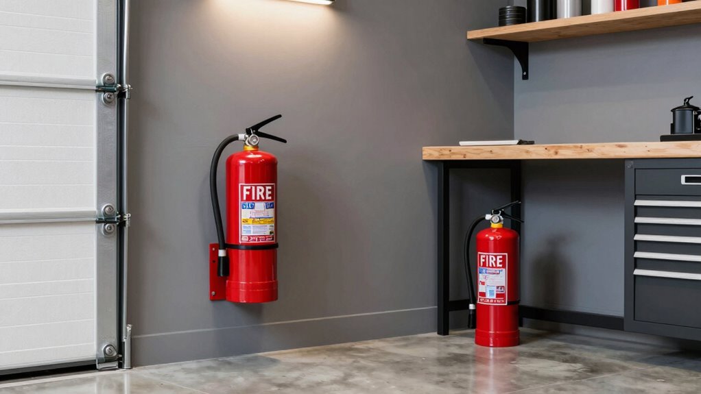 strategic garage fire extinguisher placement