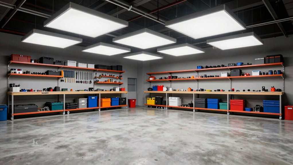 strategic garage lighting placement
